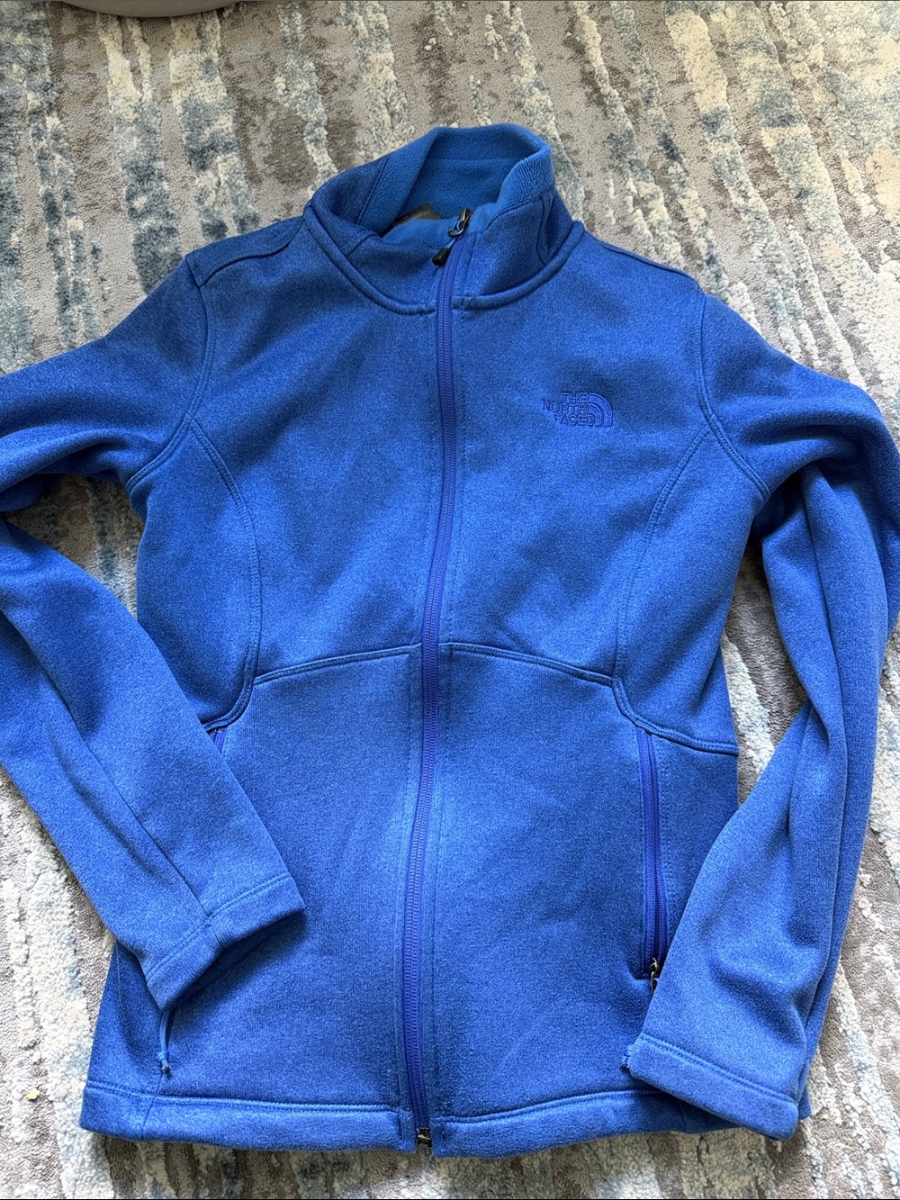 The North Face Royal Blue Full-Zip Teddy Fleece Jacket